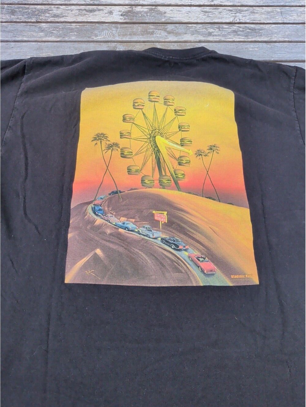 IN-N-OUT Burger 70th Anniversary Graphic Black Men's XL Regular Fit T-Shirt
